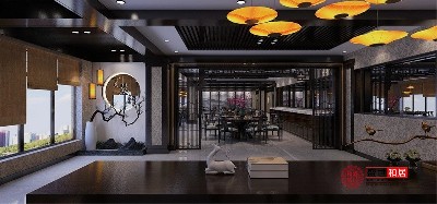 合肥800平米新中式飯店設(shè)計(jì)裝修案例